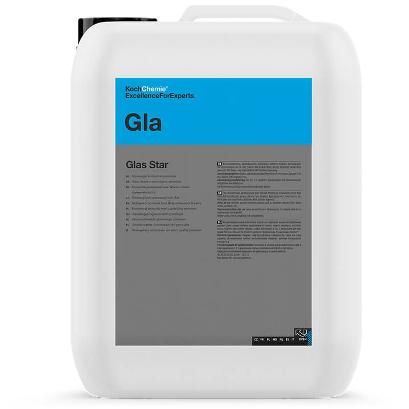 Koch Chemie Glas Star Gla - Limpia Vidrios para Autos 10 Litros