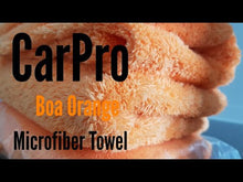 Cargar y reproducir el video en el visor de la galería, Carpro Boa Orange Edgeless Microfiber Towel 350 GSM - Toalla de Microfibra
