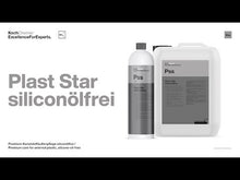 Cargar y reproducir el video en el visor de la galería, Koch Chemie Plast Star Siliconoelfrei PSS 1L - Acondicionador de Gomas y Plásticos Exteriores