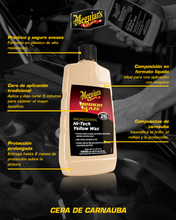 Cargar imagen en el visor de la galería, Meguiar's Hi-Tech Yellow Wax Mirror Glaze - Cera Para Autos Profesional