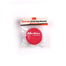 Cargar imagen en el visor de la galería, Maxshine® Aplicador para Cera - Red Hex Grip Car Wax Foam Applicator