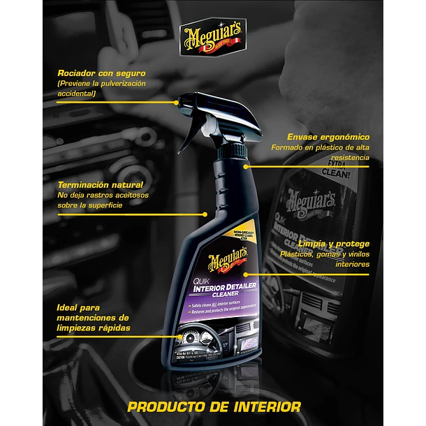 Meguiars Interior Quik Detailer - Quik Detailer para Interiores 473ml