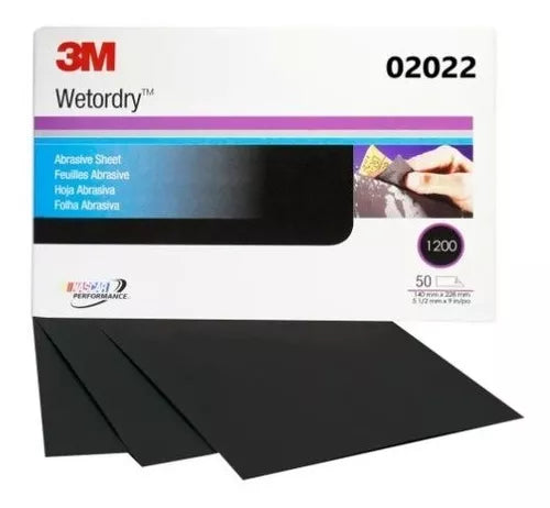 3M Wetordry P1200  - Lija al Agua "Alto Rendimiento" 401Q