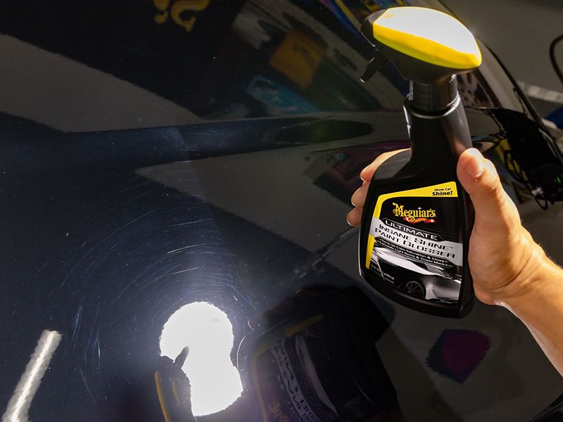 Ultimate Insane Shine Paint Glosser Meguiars 473ml - Cera para Autos Sintética en Spray