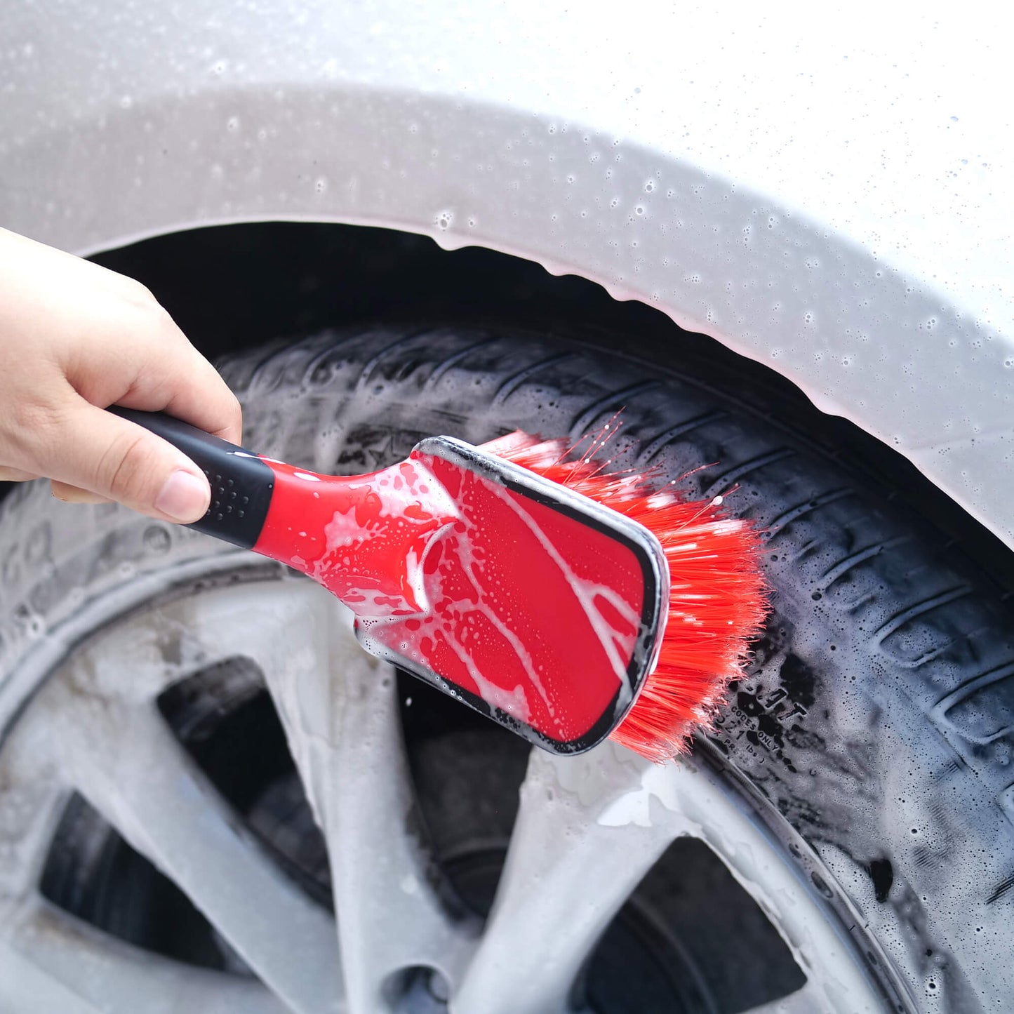 MaxShine Soft Grip Wheel and Body Brush - Cepillo para Llantas