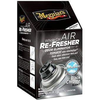 Meguiar's® Air Re-Fresher Mist Black Chrome - Aromatizante para Auto