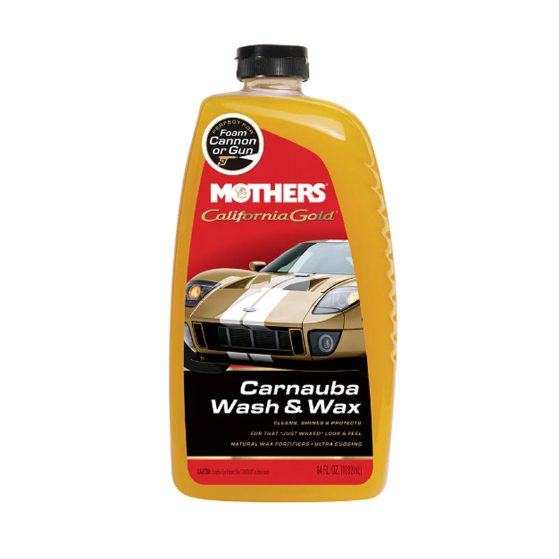 Mothers® California Gold Carnauba Wash & Wax 1892 mL - Shampoo para autos con Cera