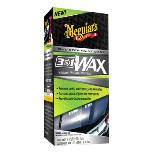 Cera 3 en 1 para Autos Meguiar's® 3 in 1 Wax: Clean - Polish - Protect 473ml