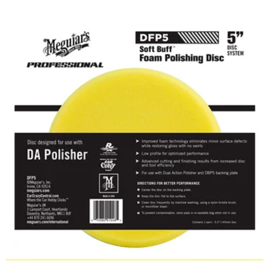 Pad Esponja de Pulido Meguiar’s® DA Foam Polishing Disc DFP5 D/A 5"