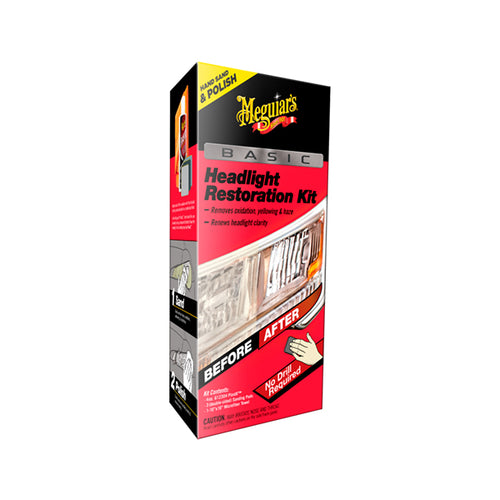 Kit Básico Restaurador de Focos Meguiars Basic Headlight Restoration Kit