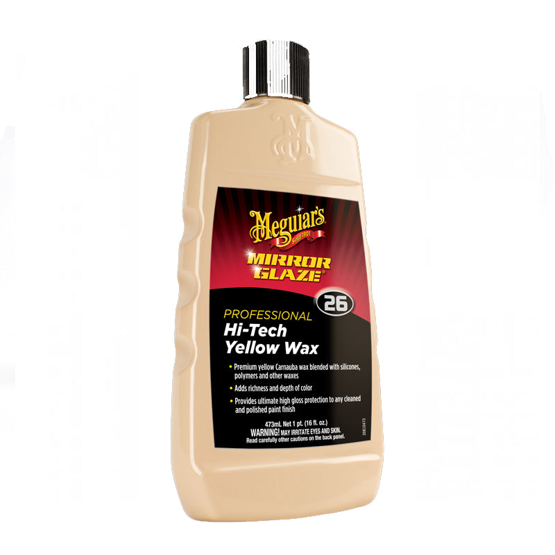 Meguiar's Hi-Tech Yellow Wax Mirror Glaze - Cera Para Autos Profesional