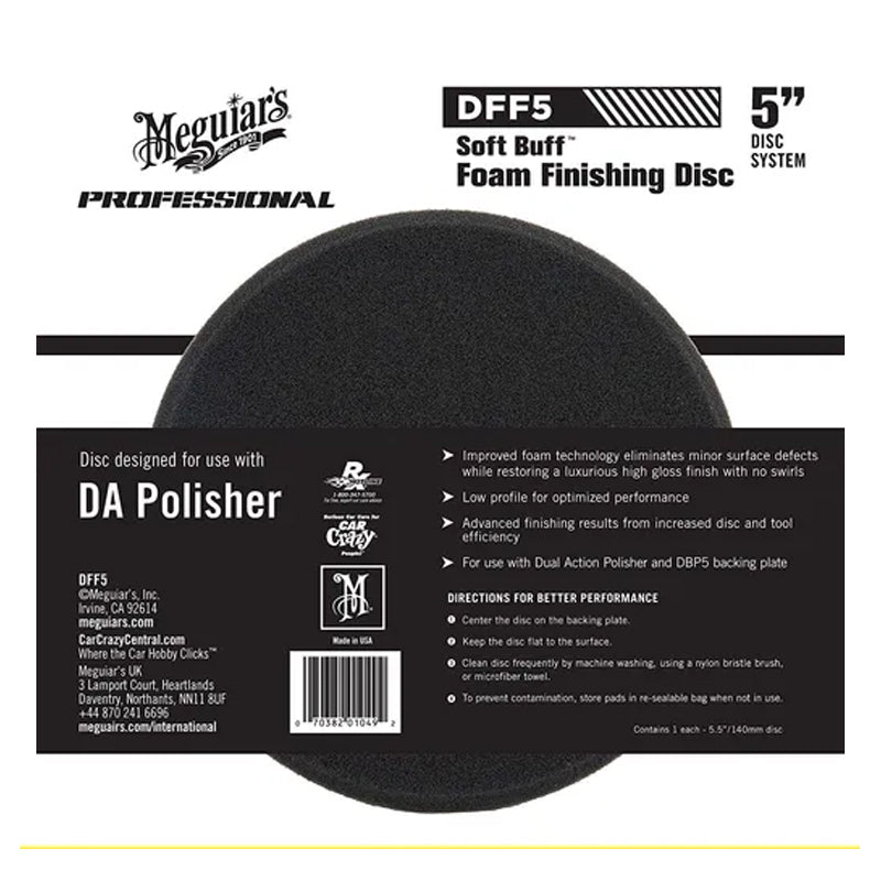 Pad Esponja de Refinado Meguiar’s® Soft Buff DA Foam Finishing Disc DFF5 D/A