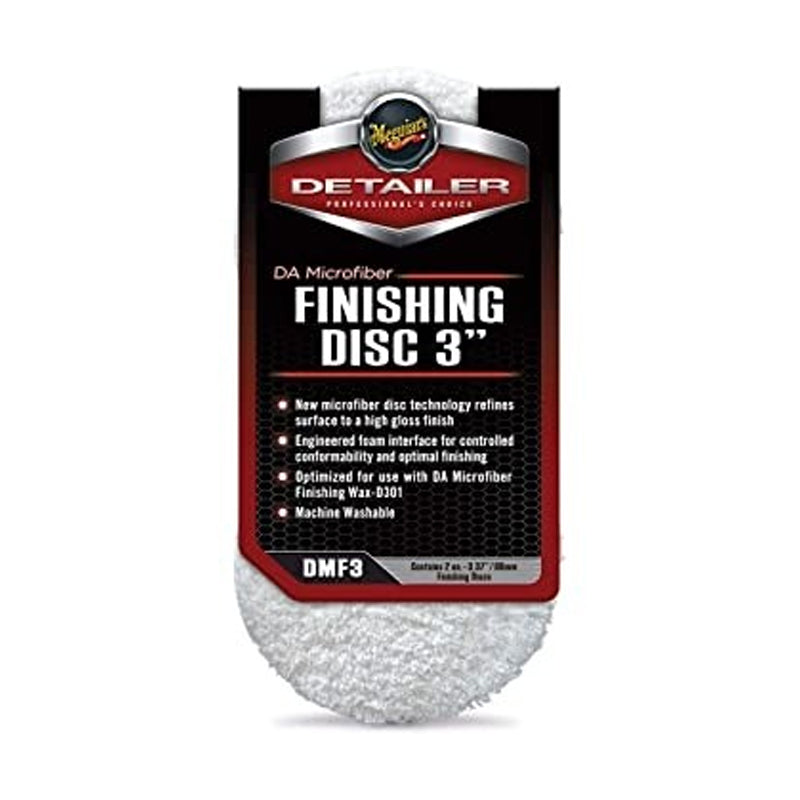 Pad Microfibra de Refinado Meguiar’s® DA Microfiber Finishing Disc 3" - Pack 2 und.