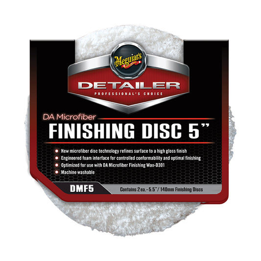 Pad Microfibra de Refinado Meguiar’s® DA Microfiber Finishing Disc 5" - Pack 2 und.