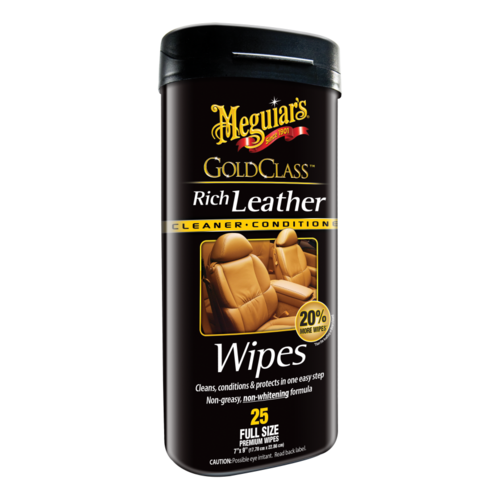 Paños de Limpieza para Cueros Gold Class - Meguiars Gold Class Rich Leather Wipes