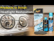 Cargar y reproducir el video en el visor de la galería, Meguiar&#39;s® Headlight Restoration Two Step Kit - Kit Restaurador de Focos
